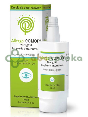 Allergo-Comod, 20 mg/ml, krople do oczu, 10 ml | DATA WAŻNOŚCI 31.03.2026