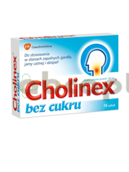 Cholinex, 150 mg, bez cukru, 16 pastylek