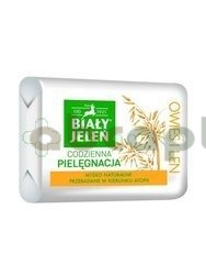 Biały Jeleń, hipoalergiczne mydło z owsem i lnem w kostce, 100 g