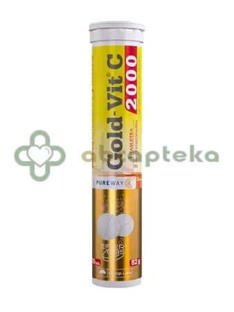 OLIMP Gold-Vit C 2000, smak pomarańczowy, 20 tabletek musujących