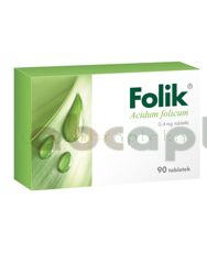 Folik, 0,4 mg, 90 tabletek