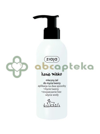 Ziaja Kozie Mleko mleczny żel do mycia twarzy 200 ml
