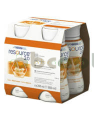 Resource 2.0, smak morelowy, 4 x 200 ml