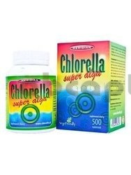 Chlorella algi prasowane, 500 tabletek