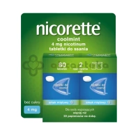 Nicorette Coolmint 4 mg, 80 tabletek do ssania