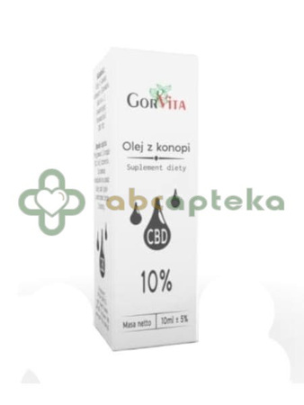 Olej z konopi 10% CBD, 10 ml