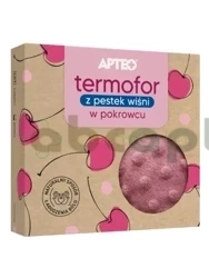 Termofor w pokrowcu z pestek wiśni APTEO, różowy, 1 sztuka