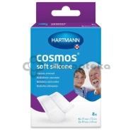 Cosmos Soft Silicone, plastry opatrunkowe z silikonem, 2 rozmiary, 8 sztuk