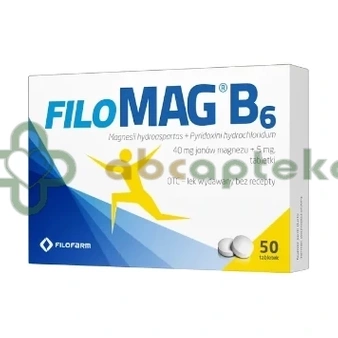 Filomag B6, 50 tabletek,  | DATA WAŻNOŚCI 31.03.2026