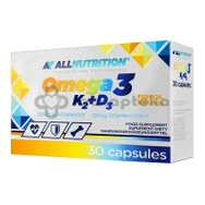 Allnutrition Omega 3 K2 + D3, 30 kaps