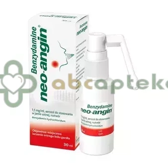 Benzydamine Neo-Angin aerozol do gardła 30 ml