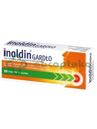 Inaldin Gardło 3 mg,   20 tabletek do ssania