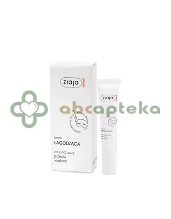 Ziaja Med, kuracja łagodząca, żel pod oczy przeciw workom, 15 ml