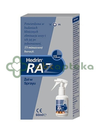 Hedrin Raz żel w sprayu 60 ml