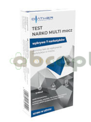 Test Narko Multi, do wykrywania 7 narkotyków w moczu, 1 sztuka