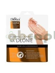 L'Biotica Home Spa, maska regenerująca na dłonie, nasączone rękawiczki, 26 g