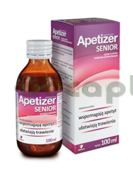 Apetizer Senior, syrop o smaku malinowo-porzeczkowym, 100 ml