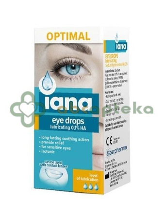 Iana Optimal 0.1 % krople do oczu 10 ml