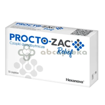Procto-Zac Relief, czopki doodbytnicze, 10 sztuk