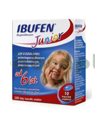 Ibufen Junior, 200 mg, 10 kapsułek