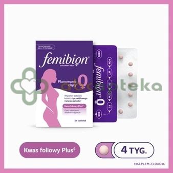 Femibion 0 Planowanie ciąży, 28 tabletek,