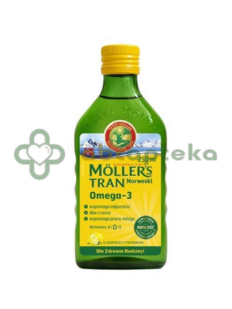 Tran Mollers, cytrynowy, 250 ml,