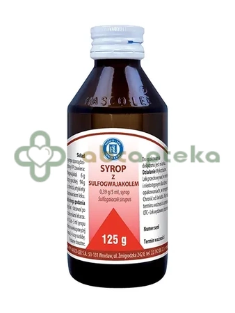 Syrop z Sulfogwajakolem 0,39 g/5ml HASCO,             125 g