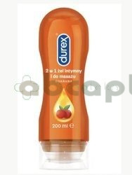 Durex Play, massage 2w1 stymulujący nawilżający żel intymny i do masażu z pobudzającą Guaraną, 200 ml