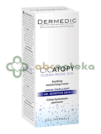 DERMEDIC CICATOPY / LINUM EMOLIENT, kojący krem nawilżający, plus egzema, skóra sucha, bardzo sucha, atopowa, 50 ml