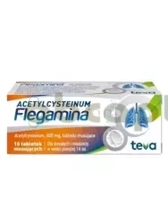 Acetylcysteinum Flegamina 600mg 10 tabletek musujących