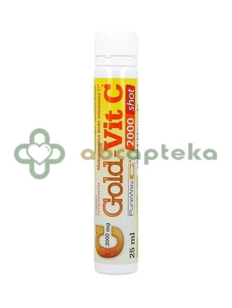 Olimp Gold-Vit C 2000 Shot płyn w ampułkach smak cytrynowy 25 ml