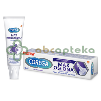 Corega Max Osłona, krem mocujący do protez zębowych, 40 g