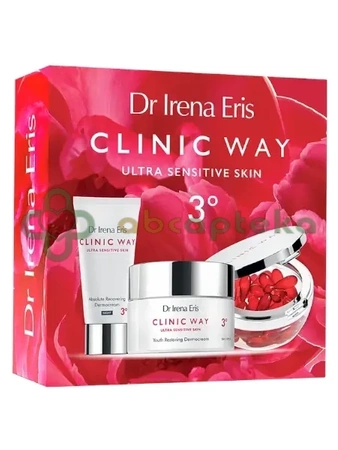 Dr Irena Eris, Clinic Way 3°,  zestaw demokrem na dzień SPF15, 50 ml, dermokrem na noc, 30 ml, dermokaspułk, 30 sztuk