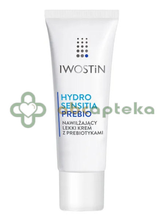 Iwostin Hydro Sensitia Prebio, nawilżający, lekki krem z prebiotykami, 50 ml