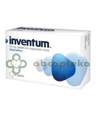 Inventum, 25 mg, 4 tabletki do rozgryzania, żucia