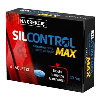 Silcontrol Max 50 mg, 4 tabletki