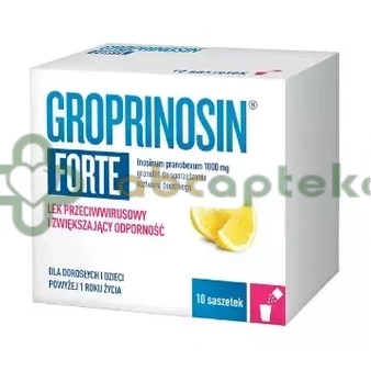 Groprinosin Forte 1000 mg, 10 saszetek