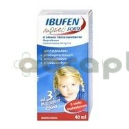 Ibufen dla dzieci forte, 200 mg/5 ml, zawiesina doustna o smaku truskawkowym, 40 ml