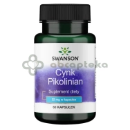 SWANSON Cynk (Pikolinian), 60 kapsułek