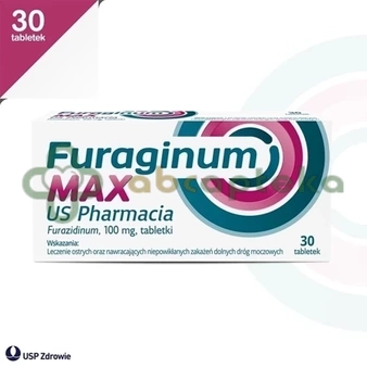 Furaginum Max US Pharmacia 100 mg, 30 tabletek