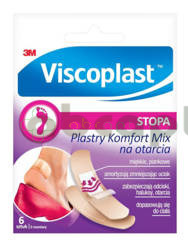 Viscoplast Komfort Mix, plastry na otarcia, 6 sztuk