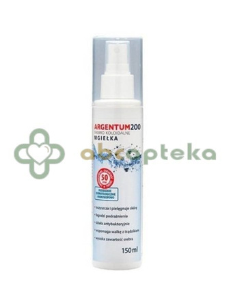 Aura Herbals Argentum 200 Srebro Koloidalne 50 pm, mgiełka, 150 ml