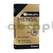 Tadalafil Mensil 10 mg, 2 tabletki powlekane