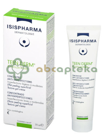 Isispharma Teen Derm K, serum keratoregulujące dla skóry tłustej, trądzikowej, 30 ml | DATA WAŻNOŚCI 31.03.2026