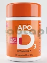 Apo D3 Max 4000 j.m., 60 kapsułek