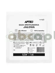 Gaza opatrunkowa jałowa Apteo, 0,5 m2, 1 sztuka