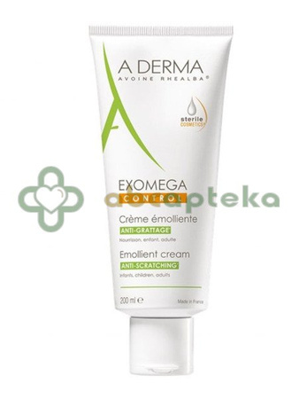 Aderma Exomega Control, krem emolient, 200 ml