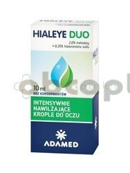 Hialeye Duo intensywnie nawilżające krople do oczu 10 ml