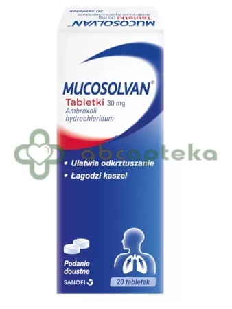 Mucosolvan 30 mg, 20 tabletek