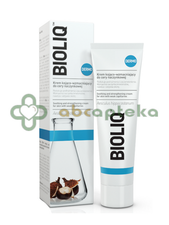 Bioliq Dermo, krem kojąco-wzmacniający do cery naczynkowej, 50 ml